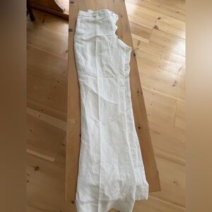 White Linen Banana Republic Pants NWT